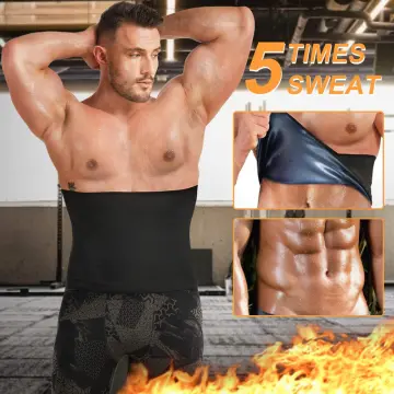 US Men Fat Burner Control Tummy Tuck Belt Body Shaper Girdle Belly Waist  Trainer 