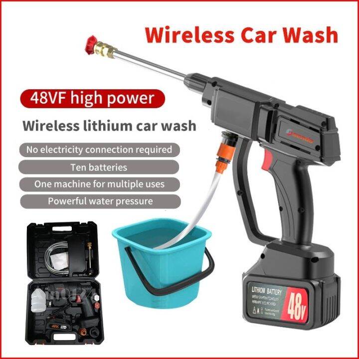 Senda Wireless Car Washer 48V Lithium Single Battery Portable High Pressure Washer Clean Water