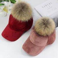 NXHV New brand baseball caps 2020 winter cap for women Real fur pompom ball cap Adjustable Casual Snapback hat wool cap