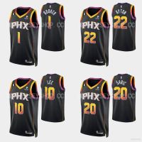 ♠◆☽ Cute 22/23 NBA Jersey Phoenix Suns Lee Saric Ayton Booker Black Basketball Sports Vest Player Edition