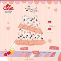 ICE CREAM 04-Dress ระบายรอบตัว