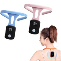 ✿ Ultrasonic Posture corrector vibration hunchback Reminder Monitoring Neck Instrument Body Shaping Relief Back Correction