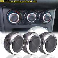 3X สำหรับ Nissan Qashqai Dualis J10 2006-2013,ปุ่มควบคุมสวิตช์แอร์ปุ่มอะลูมินัมอัลลอยอุปกรณ์เสริมรถยนต์ความร้อน