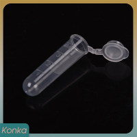 ✨ Konka 30pcs 5ml พลาสติก centrifuge Lab ทดสอบหลอดขวดตัวอย่างภาชนะที่มีฝา