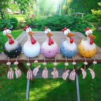 Funny Chicken Garden Decor Resin Statues Home Farm Yard Decorations Chicken Hen Sculpture Art Craft Courtyard Housewarming