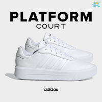 Adidas อาดิดาส รองเท้าผ้าใบ รองเท้าสีขาว สำหรับผู้หญิง CFW W Court Platorm GV9000 (2000)