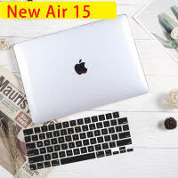 เคสสำหรับ MacBook แอร์15 "2023 A2941 M2พร้อมจอแสดงผล Retina เหลวเคสพลาสติกแบบบาง + แผ่นครอบแป้นพิมพ์สำหรับ Macbook 15.3นิ้วTH