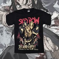 แฟชั่นใหม่ ✵◕☏ เสื้อยืดผู้ชาย วงร็อค Skid Row เสื้อเชิ้ตสีดำ แขนสั้นผู้ชาย 2023