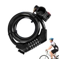 Bicycle Combination Lock Bicycle Keyless Coiling Security Lock Cycling Gear Long Anti-theft Lock For Bicycles Road Bikes Locks