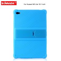 For Huawei Mediapad M5 Lite 10 case 10.1 BAH2-L09 BAH2-W19 BAH2-W09 case Tablet silicone Shockproof Stand Cover M5 Lite 10.1