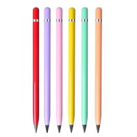 6ชิ้น Inkless ปากกาโลหะ Inkless ชุดดินสออลูมิเนียมนิรันดร์ดินสอสำหรับของขวัญ