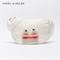 CHERL &amp; KOLRS กระเป๋าหิ้วผู้หญิงใหม่น่ารักน่ารักตลกกระเป๋าเข้ากับทุกชุดดีไซน์เฉพาะกลุ่มกระเป๋าทรงเกี๊ยว Ins สไตล์