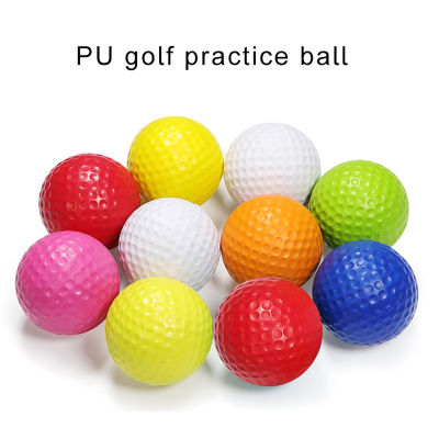 guliang630976 ลูกกอล์ฟโฟม PU นุ่ม5ชิ้นลูกกอล์ฟสำหรับใช้ในร่มลูกกอล์ฟขนาด4.27ซม. 1.68นิ้วอุปกรณ์เล่นกอล์ฟสำหรับเด็ก