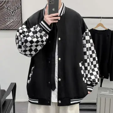 Baseball Uniform Jacket Men's Spring Korean Trend Loose Sports Coat Hong  Kong Style Trend Handsome Preppy Casual Bomber Jacket