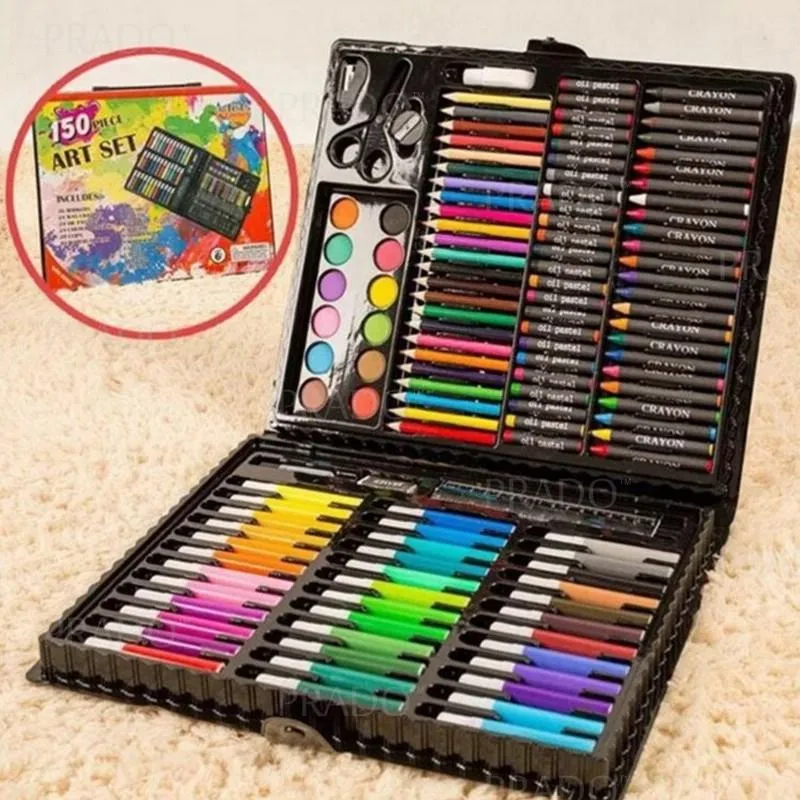 PRADO Malaysia 208pcs Kids Painting Board Pen Colour Crayon Marker