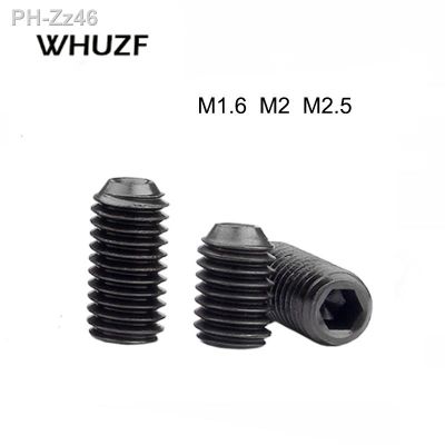 M1.6 M2 M2.5 DIN916 Grade 12.9 high tensile alloy steel Headless hex socket cup point set grub screw