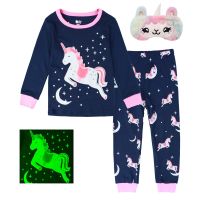 Girl Pajamas Set Baby Kids Girls Unicorn Sleepwear Toddler Fall Pyjama Children Winter Clothes Long Sleeve Pjs