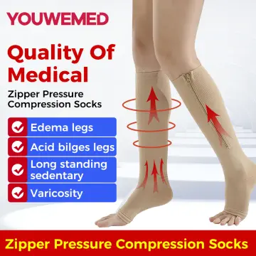 Zipper Compression Socks New Compression Zip Sox Socks Stretchy