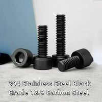 M3 M4 M5 M6 M8 304 Stainless Steel Black Grade 12.9 Carbon Steel DIN912 Hexagon Socket Head Cap Allen Bolt Screws 5-150mm