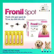 Fronil spot Hộp 5 ống nhỏ gáy trị ve bọ chét chó mèo