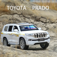 AHigh เลียนแบบ1:32 TOYOTA LAND CRUISER PRADO โลหะผสมรถของเล่นดึงกลับสำหรับเด็กวันเกิดของขวัญจัดส่งฟรี M