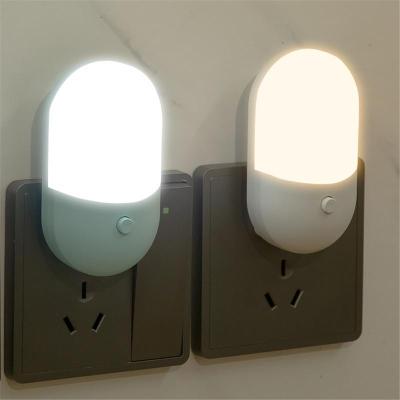 ปลั๊กอินไฟกลางคืนสองสีพร้อมสวิตช์ LED Feeding Socket ห้องนอน Wake Up ไฟข้างเตียงไฟกลางคืนหลอดไฟ LED US EU Lamp