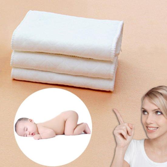 Flash sale 10 miếng tã vải cotton nguyên chất có thể tái sử dụng tã lót tã - ảnh sản phẩm 2