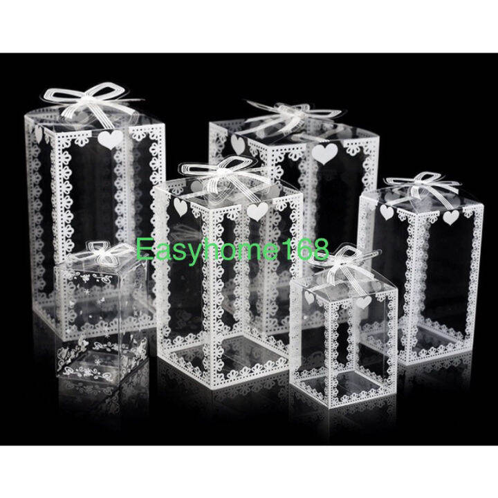 10pcs PVC acetate box for gift box wedding gift box giveaway gift