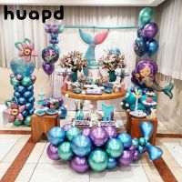 【DT】hot！ tail foil balloon transparent bobo green blue purple party decoration girl birthday supplies