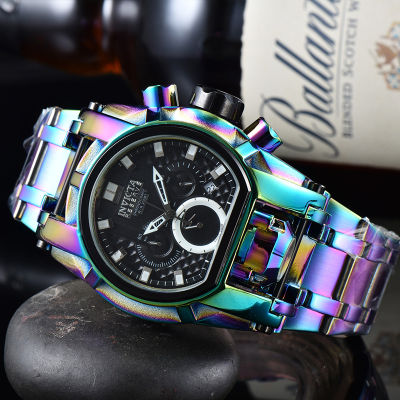 พรีเมี่ยม Invicta2022นาฬิกาสแตนเลสผู้ชายควอตซ์นาฬิกาถนนธุรกิจนาฬิกาข้อมือผู้ชายนาฬิกาที่มีคุณภาพสูง5รูปแบบ