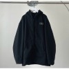 Áo khoác hoodie zip wzs tem su xám chì vải nỉ lót bông form rộng unisex - ảnh sản phẩm 3