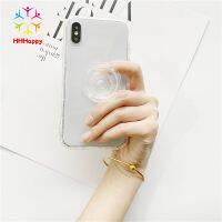 Phone Holder Transparent Round Foldable Clip Socket Telescopic Finger Ring Bracket Compatible For Huawei Xiaomi