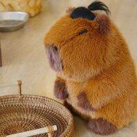 Boneka Mainan จำลองน่ารักสร้างสรรค์ของเล่นตุ๊กตายัดไส้ Capybara สำหรับเป็นของขวัญสะดวกสบายสำหรับเด็กเด็ก