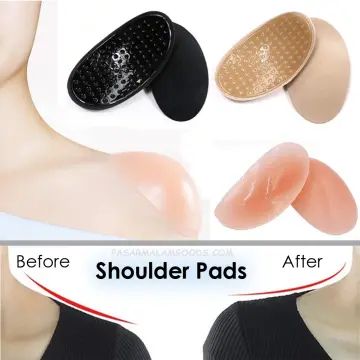 Shoulder Pads for Women's Clothing, Comfortable Invisible Soft Silicone  Shoulder Pads, Anti-Slip Adhesive Sticky Reusable