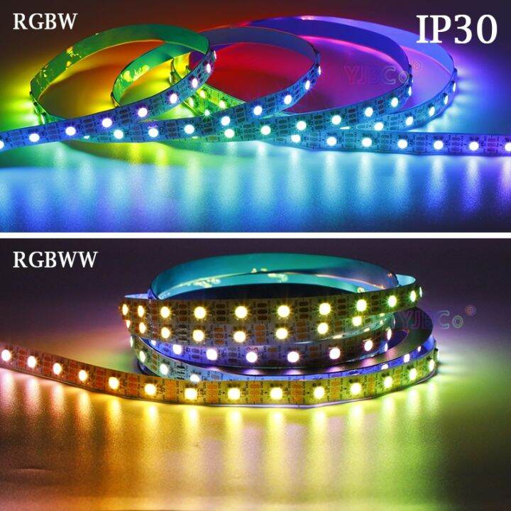 5v-12v-sk6812-ic-addressable-rgbw-rgbww-4-colors-in-1-led-strip-light-60pixles-m-smd-5050-rgb-white-lamp-tape-smart-lights-bar