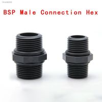 ✠ BSP Male Connection Hex PVC Pipe Fitting Adapter Coupler Reducer Water Connector for Garden Irrigation System 1 Pcs