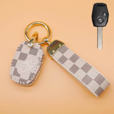 สำหรับ Honda Civic และ Accord Remote Key Leather Case