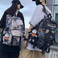 New Style Korean Student Backpack/15.6-Inch Waterproof Computer Shoulder Strap/Printed Men Women Japanese College Backpa