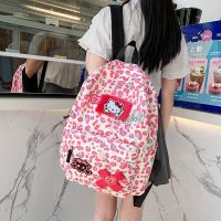 กระเป๋าเป้สะพายหลัง Y2K ลายการ์ตูน Sanrio Hello Kitty น่ารักจุของได้เยอะกระเป๋าเดินทางแฟชั่นสำหรับผู้หญิงกระเป๋านักเรียน