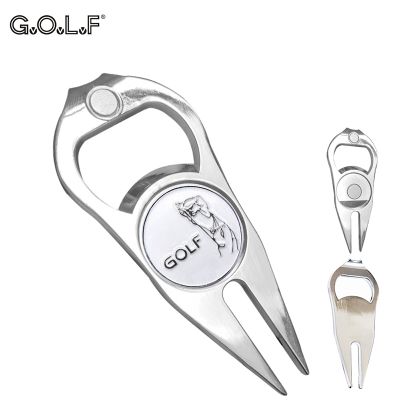 Golf REPARACIÓN DE Divot herramienta w marcador de bola de un único y Multi funcional de Golf accesorio de aleación de zinc para durabilidad duradera
