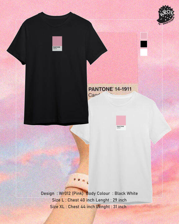 เสื้อยืดลาย-pantone-candy-pink