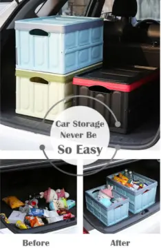 Car/Truck Space Saving Muli-Compartment Trunk Organizing Storage Bin – All  About Tidy