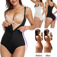 Bodysuit female waist trainer Bodysuit control corset zipper open chest Bodysuit hip lifter