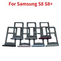 สำหรับ Samsung Galaxy S8 G950 G950F S8บวก G955 G955F เดิมกรอบโทรศัพท์ใหม่อะแดปเตอร์ซิมการ์ดและไมโครการ์ด SD ที่ใส่ถาด