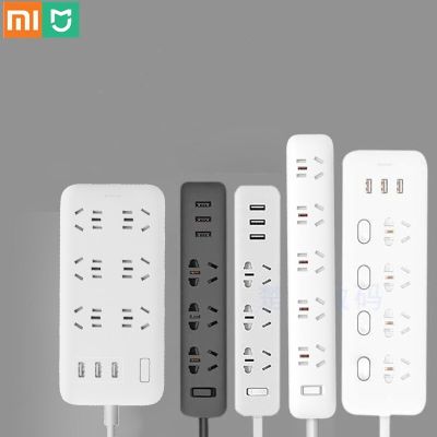 Mi Mijia 2.1A ปลั๊กไฟชาร์จเร็ว3 USB ปลั๊กเสียบต่ออะแดปเตอร์เต้าเสียบเอาท์เล็ต6ยูเคอียูเรามีปลั๊กไฟ