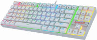 Redragon K552 Mechanical Gaming Keyboard 60% Compact 87 Key Kumara Wired Cherry MX Blue Switches Equivalent for Windows PC Gamers (RGB Backlit White)