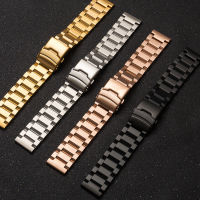 18mm 19mm 20mm 21mm 22MM 23mm 24mm 25mm Stainless Steel Strap Metal Watch Band Link celet Watchband Black Silver Rose Gold