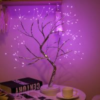 LED Night Light Christmas Tree Atmosphere Night Lamp Bedside Lamp For Home Kids Bedroom Decor Fairy Lights USB Holiday Lighting