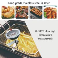 Instant Read Meat Thermometer Deep Fry Thermometer Oven Thermometer for Cooking Oil Deep Frying Fry BBQ Grill 2 Types