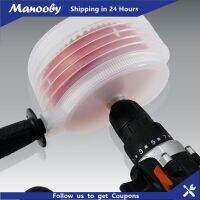 Manooby ที่เปิดฝาครอบกันฝุ่น M42โลหะคู่รูช่างไม้พร้อมที่จับยิปซั่มบอร์ดดาวน์ไลท์เครื่องคว้านถ้วยกันฝุ่น